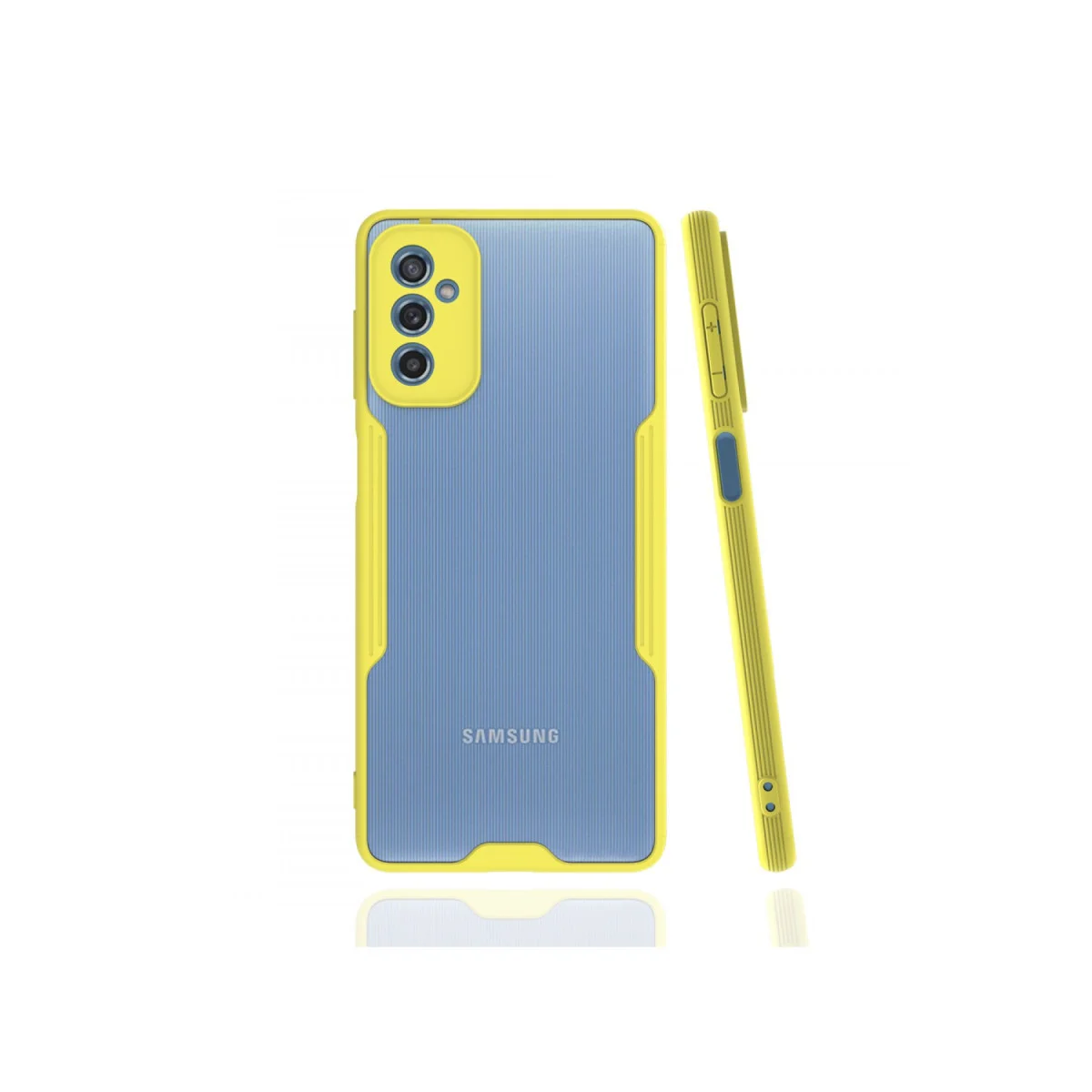 Galaxy M52 5G Kılıf Platin Silikon - Sarı