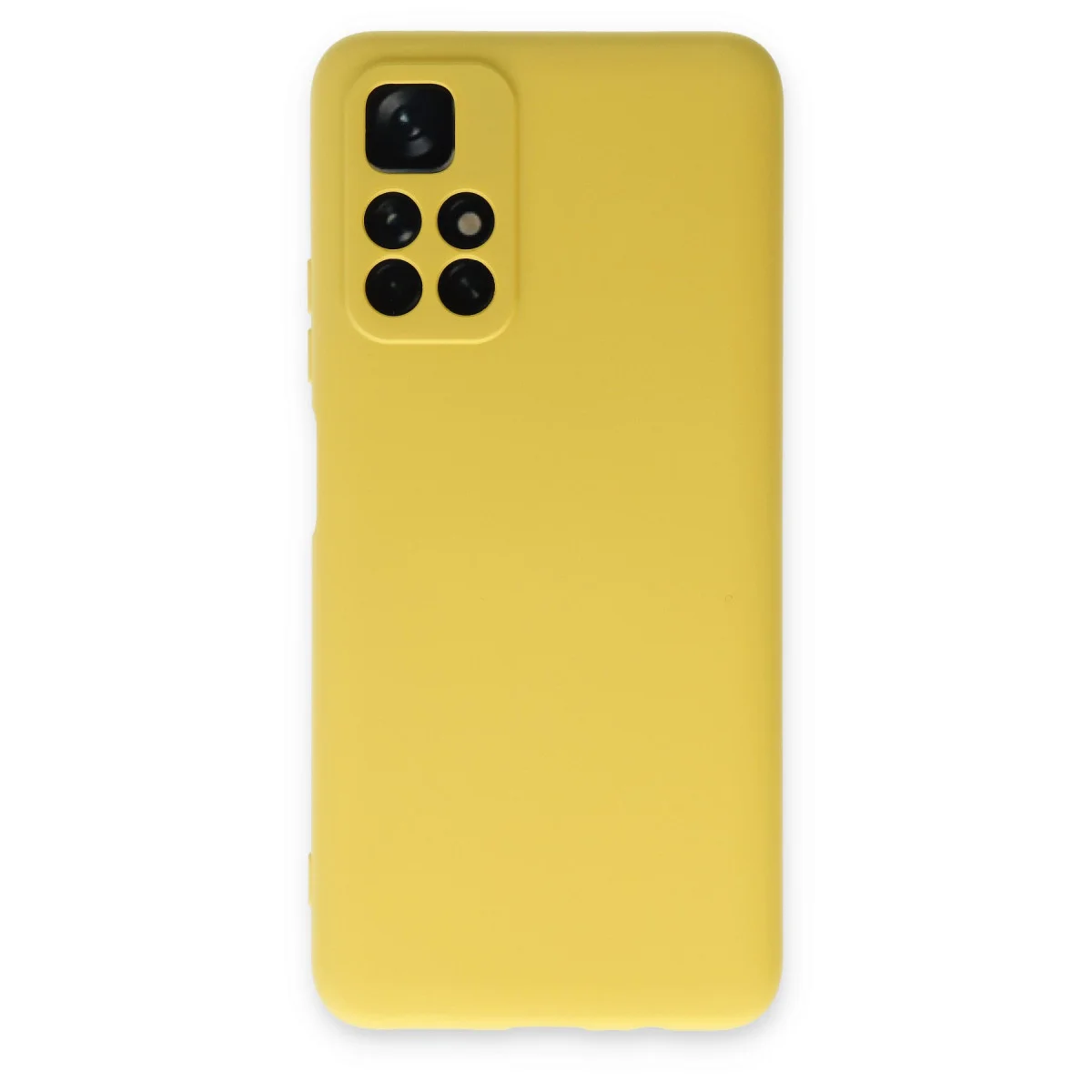Redmi Note 11T Kılıf Nano içi Kadife Silikon - Sarı