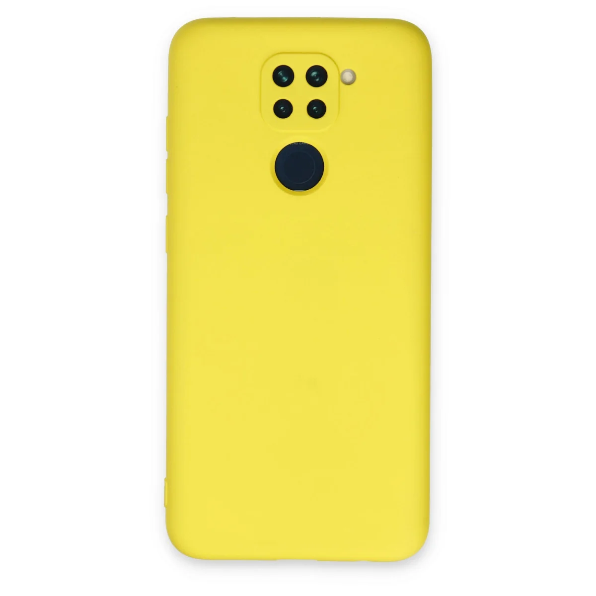 Redmi Note 9 Kılıf Nano içi Kadife Silikon - Sarı