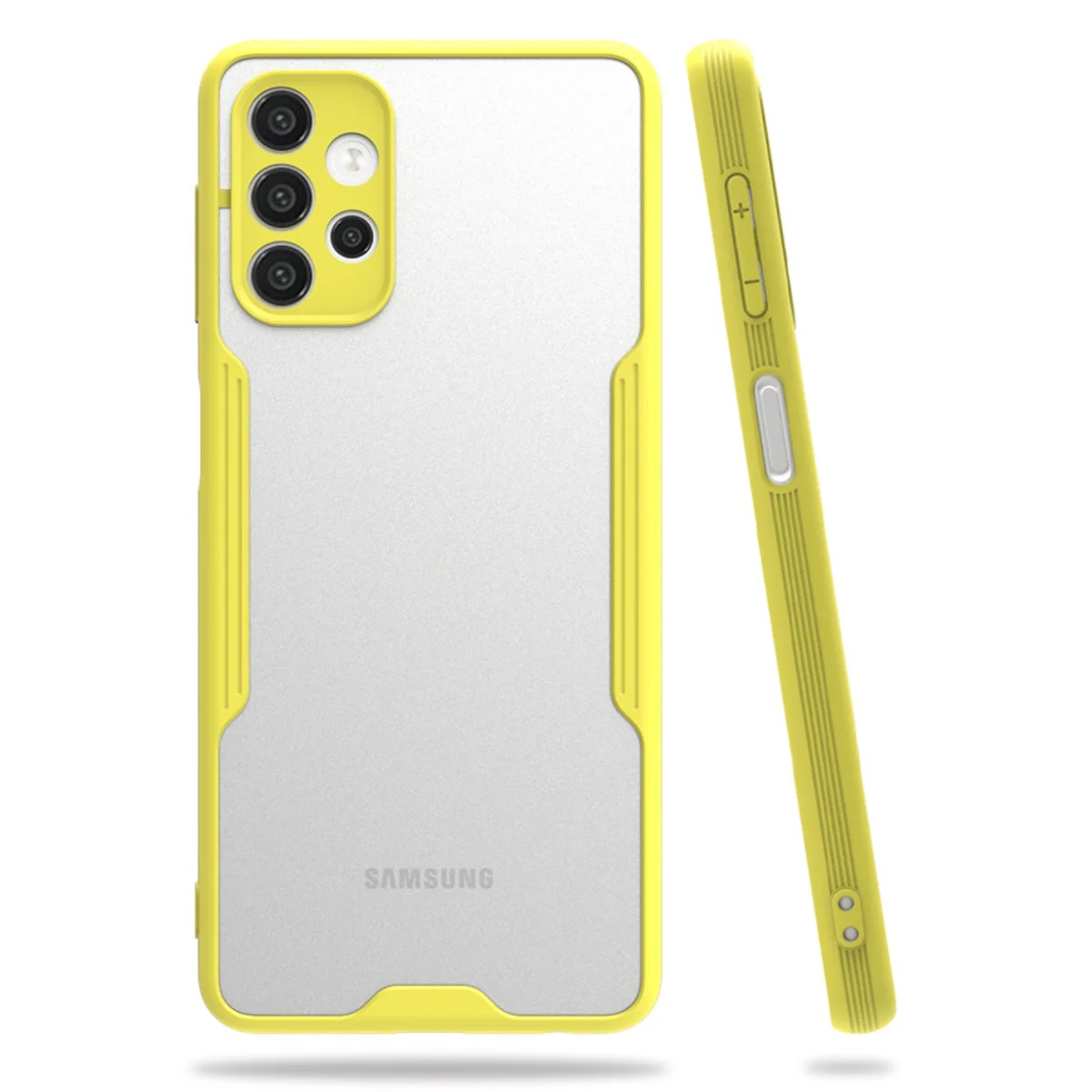 Galaxy A52 Kılıf Platin Silikon - Sarı