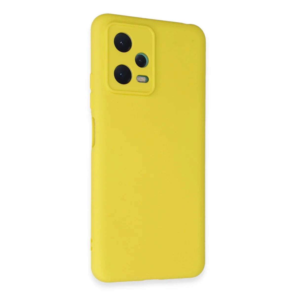 Redmi Note 12 5G Kılıf Nano içi Kadife Silikon - Sarı