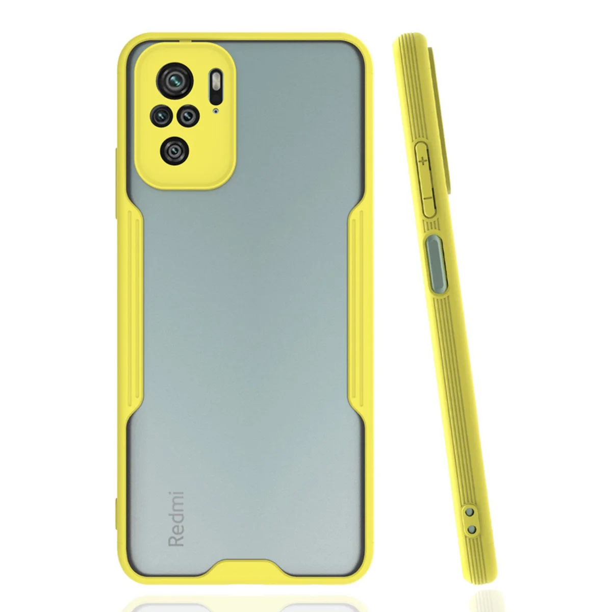 Redmi Note 10 Kılıf Platin Silikon - Sarı