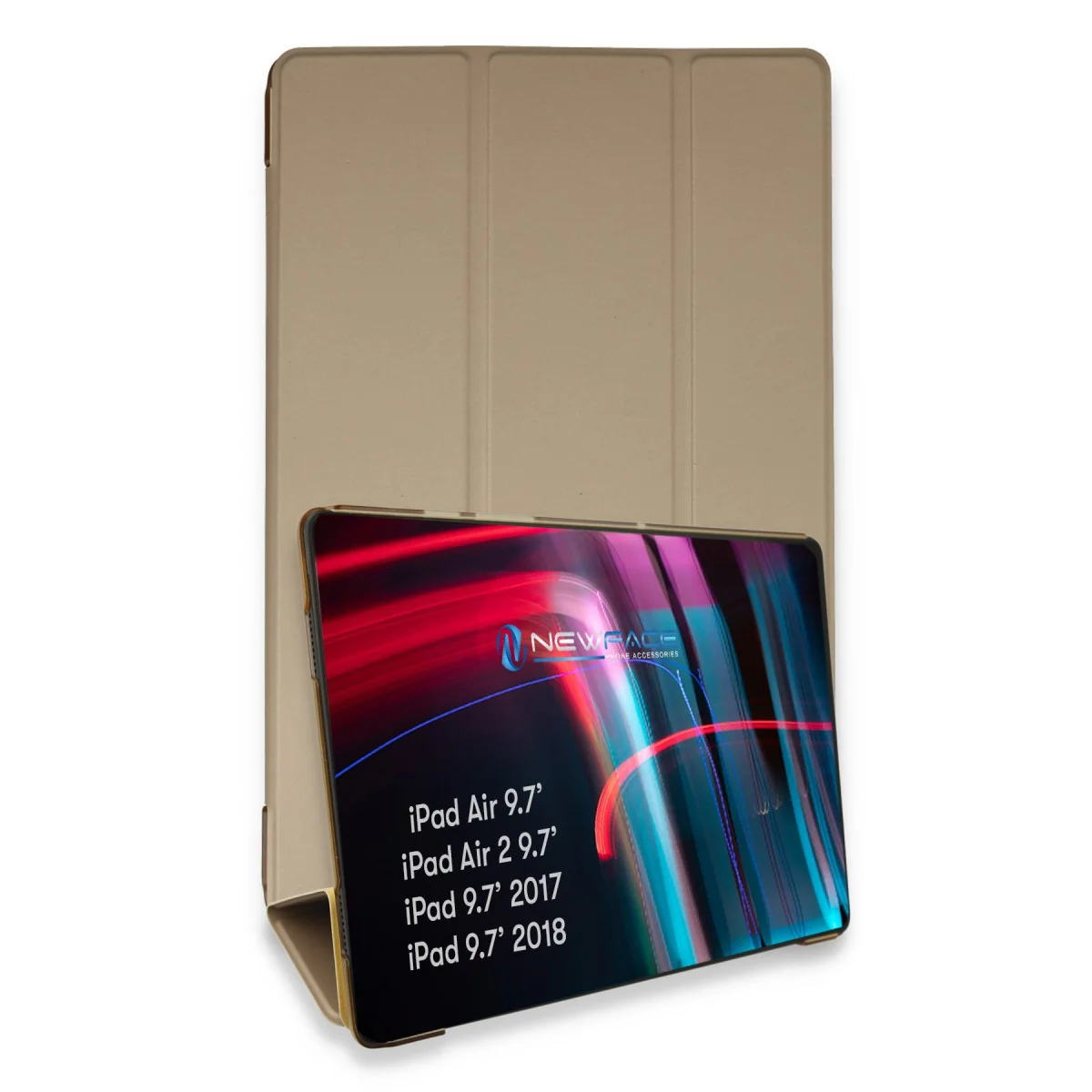 iPad 5 Air 9.7 Kılıf Tablet Smart Kılıf - Gold