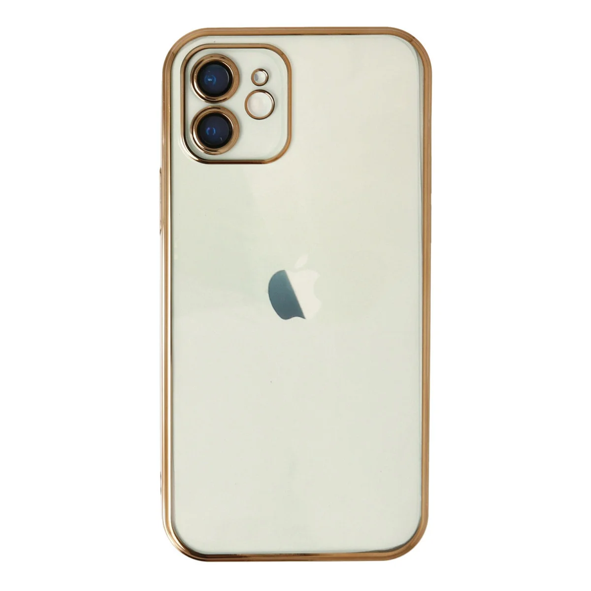 iPhone 12 Kılıf Razer Lensli Silikon - Gold