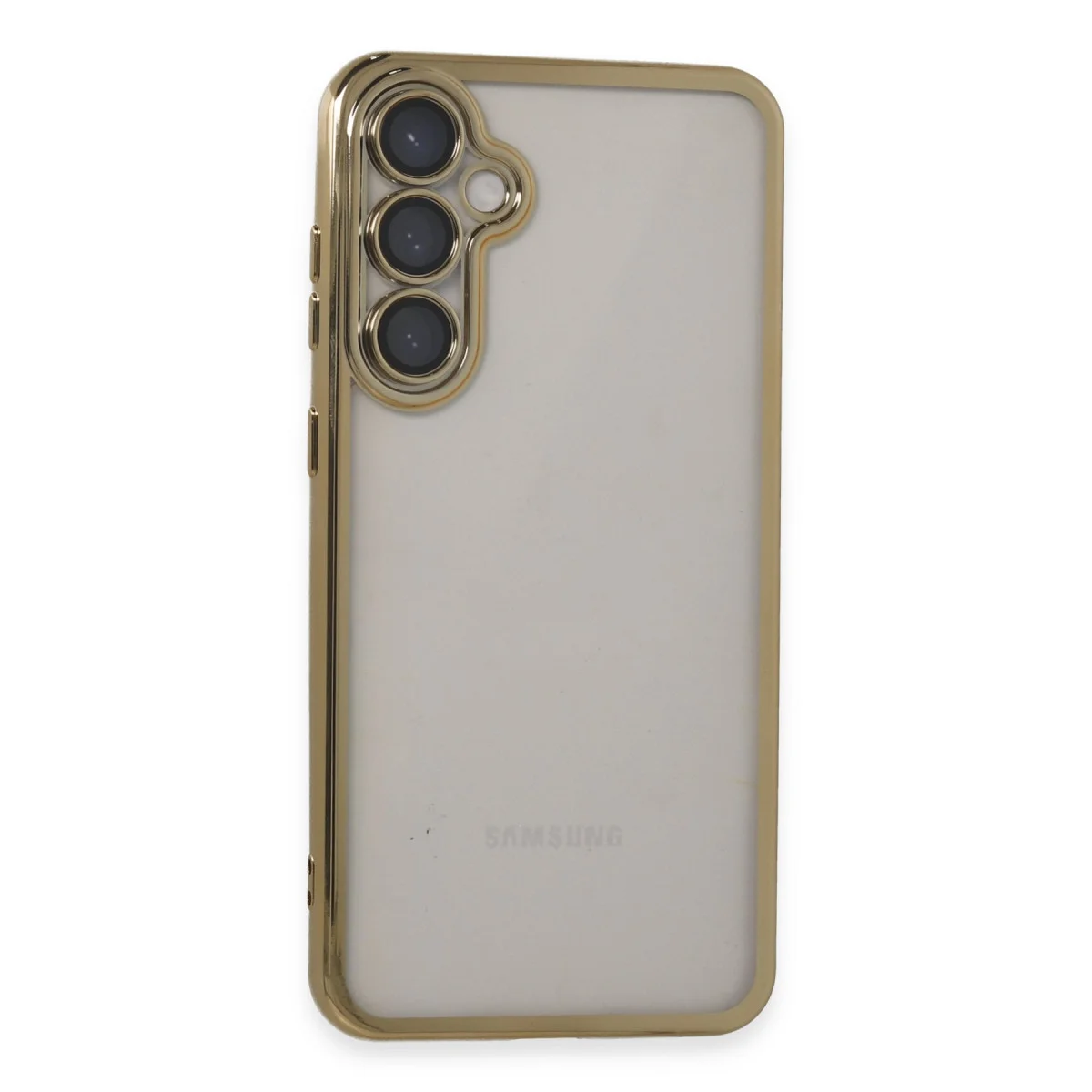 Galaxy S23 FE Kılıf Razer Lensli Silikon - Gold