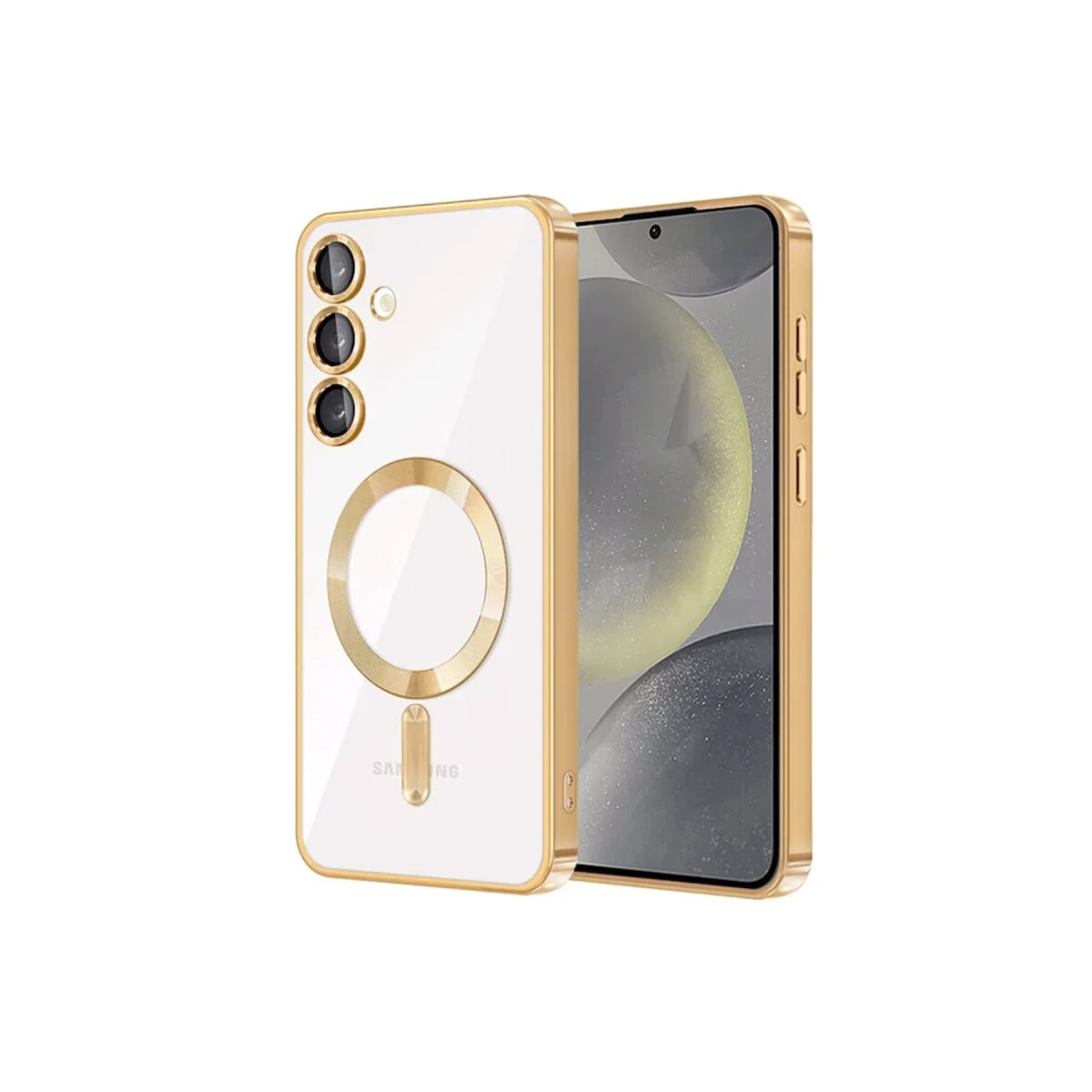 Galaxy S24 Kılıf Kross Magneticsafe Kapak - Gold