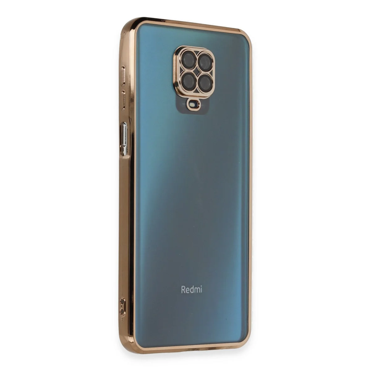 Redmi Note 9 Pro Kılıf Razer Lensli Silikon - Gold
