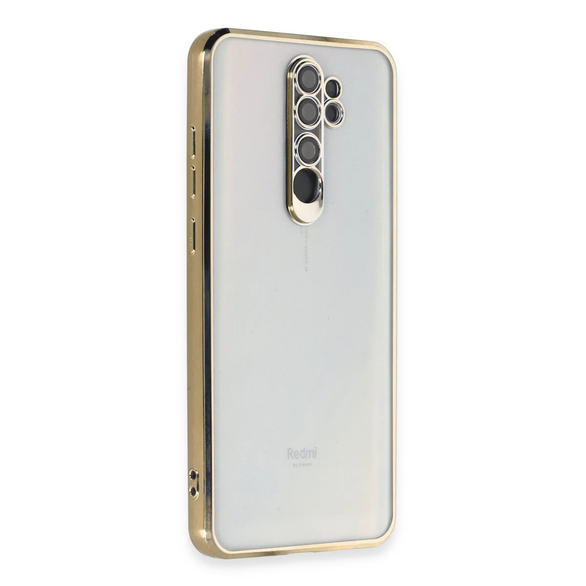 Redmi Note 8 Pro Kılıf Razer Lensli Silikon - Gold