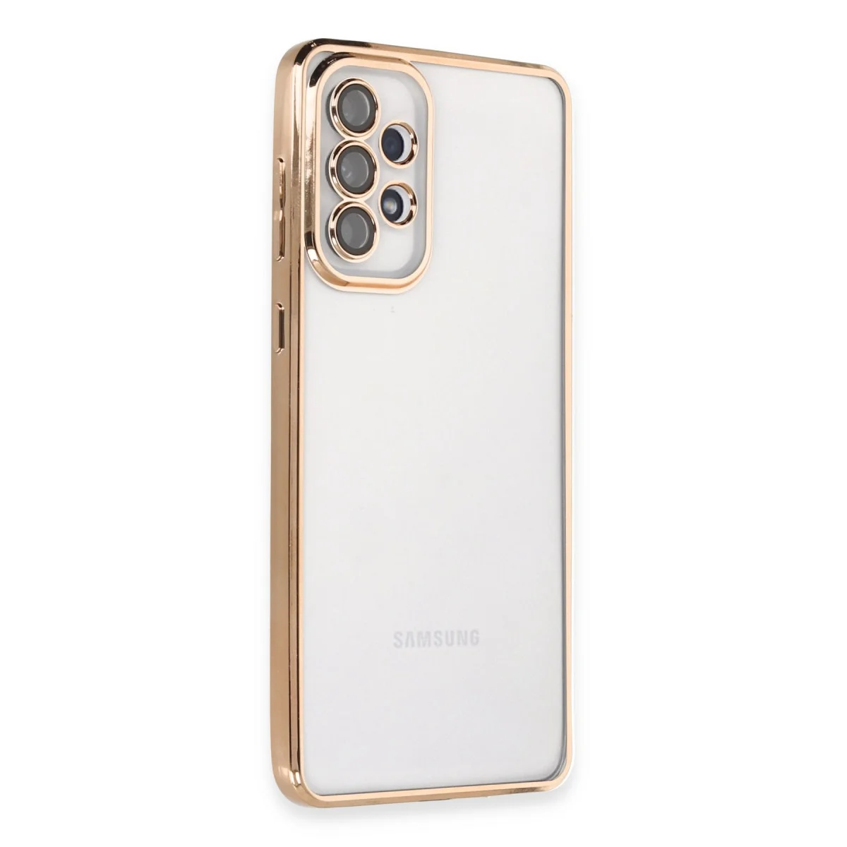 Galaxy A33 5G Kılıf Razer Lensli Silikon - Gold