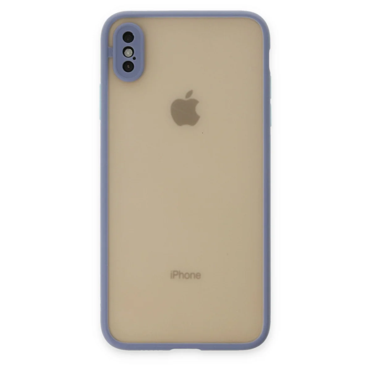iPhone X Kılıf Montreal Silikon Kapak - Gri