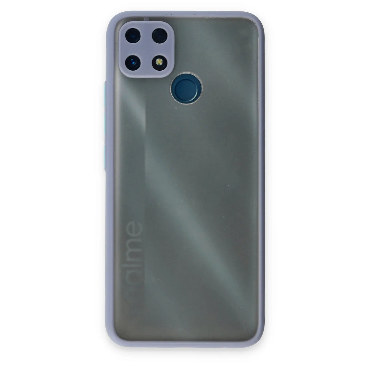 Realme C25 Kılıf Montreal Silikon Kapak - Gri