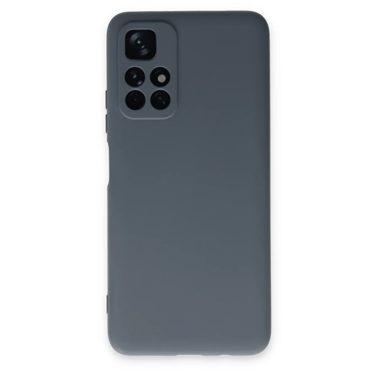 Redmi Note 11T Kılıf Nano içi Kadife Silikon - Gri