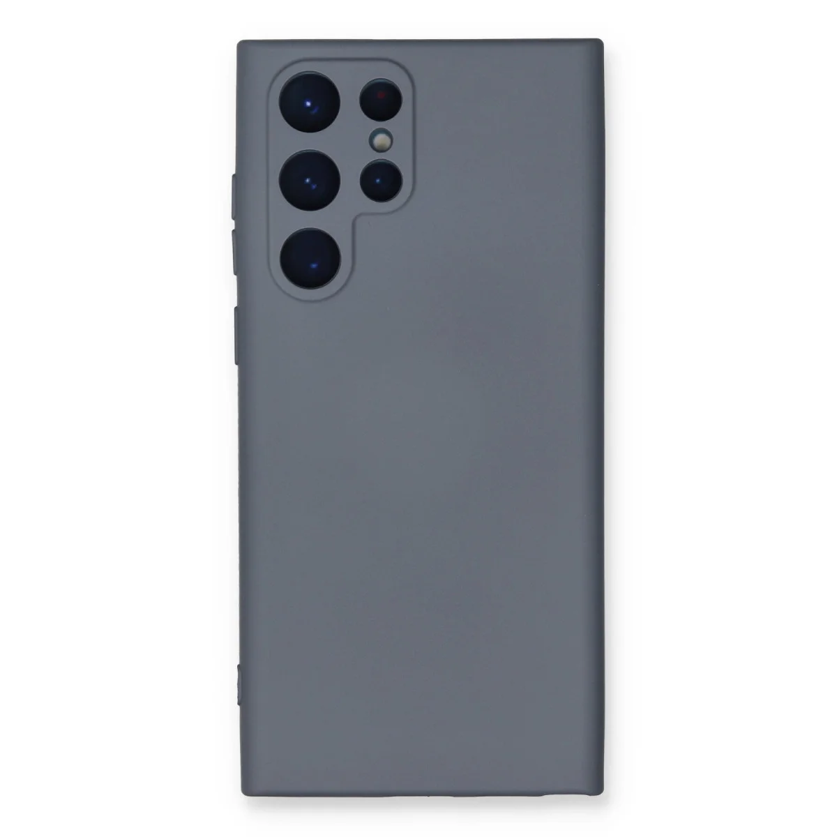 Galaxy S22 Ultra Kılıf Nano içi Kadife Silikon - Gri