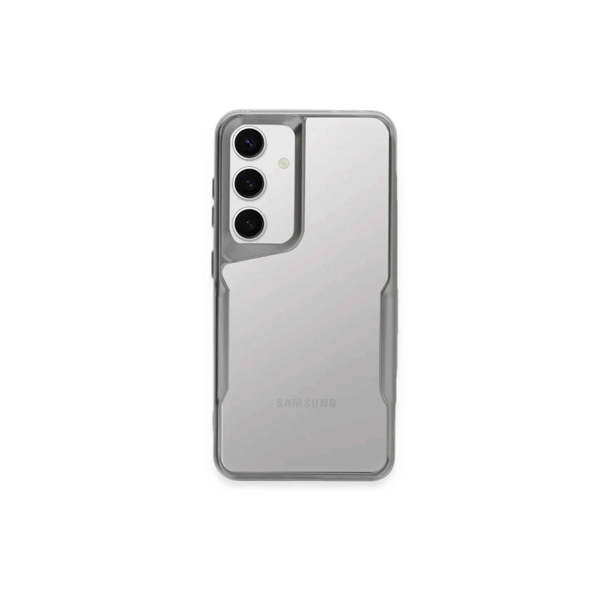 Galaxy A55 5G Kılıf Boyi Silikon Kapak - Gümüş