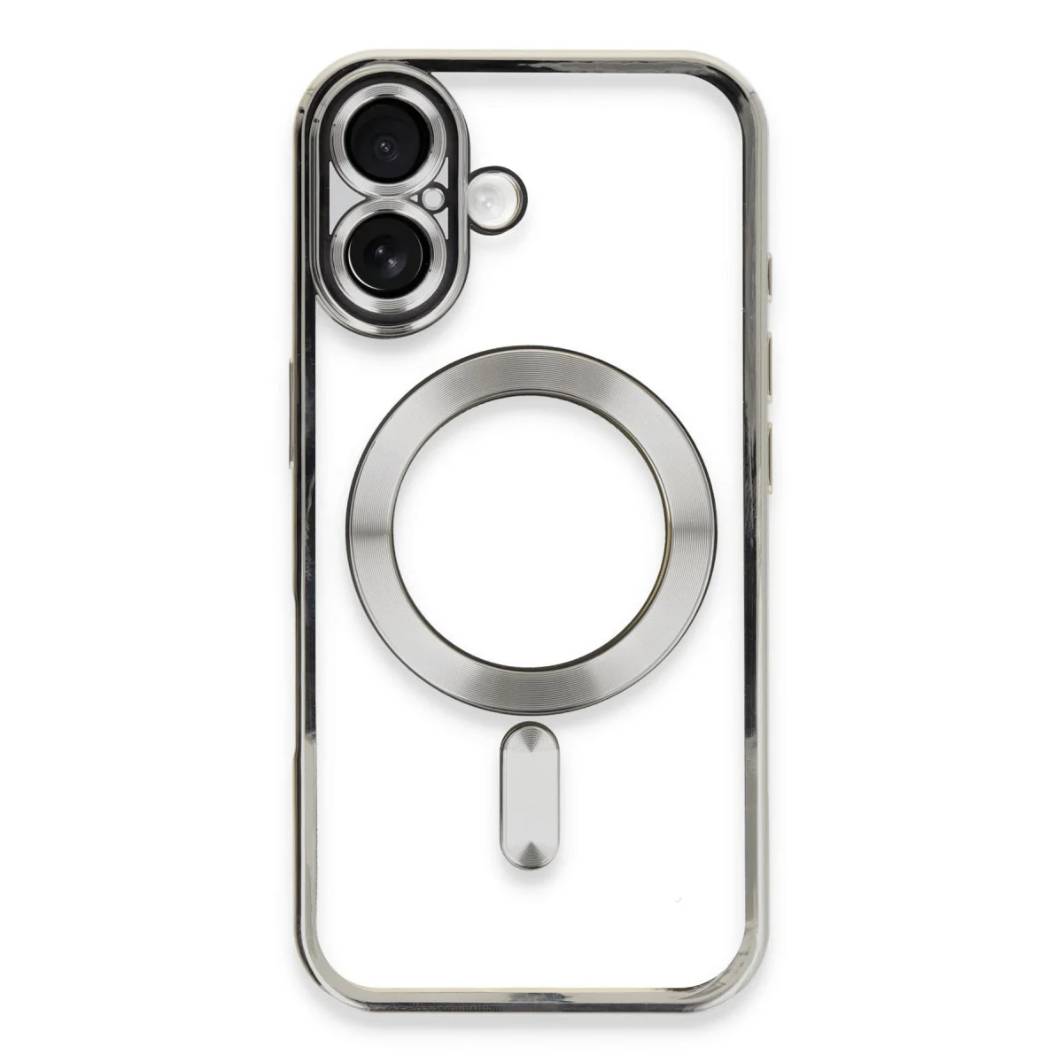 iPhone 16 Plus Kılıf Kross Magneticsafe Kapak - Gümüş