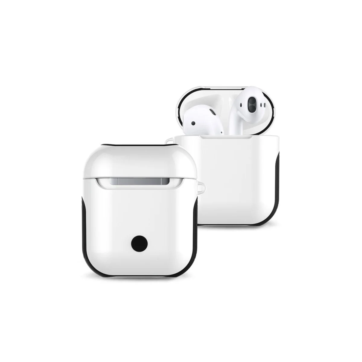 Airpods 2 (2.nesil) 3in1 Kılıf - Beyaz