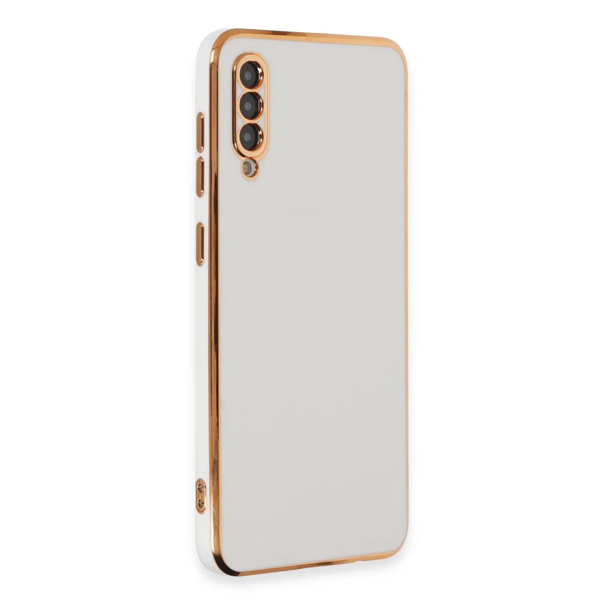 Galaxy A50 Kılıf Volet Silikon - Beyaz