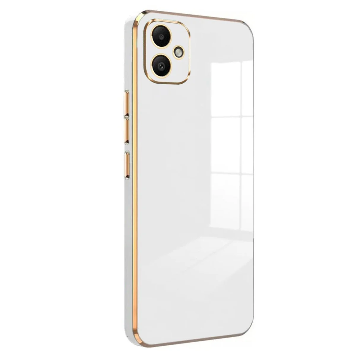 Galaxy A05 Kılıf Volet Silikon - Beyaz