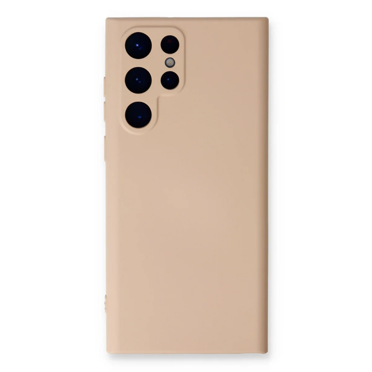 Galaxy S24 Ultra Kılıf Nano içi Kadife Silikon - Pudra
