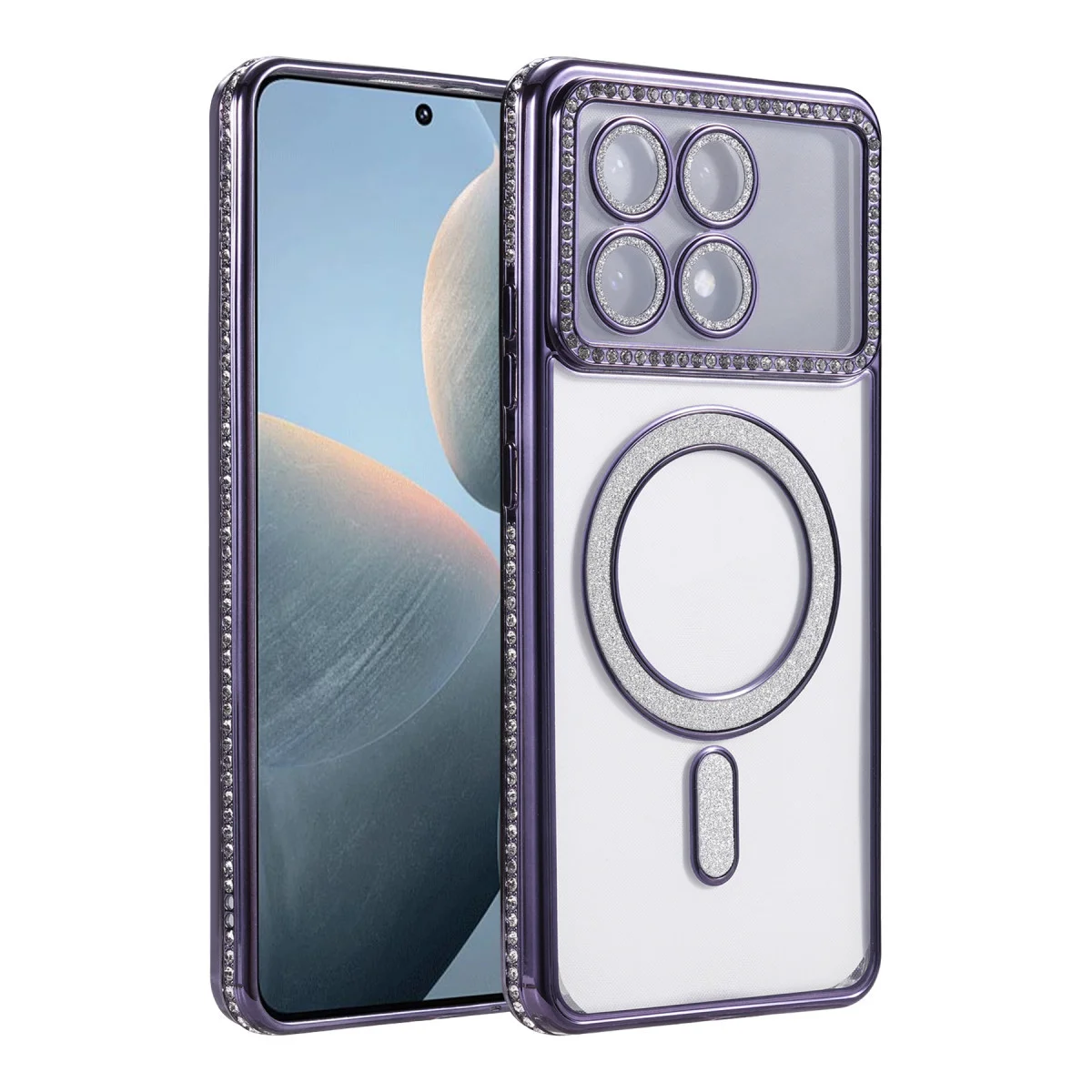 Poco X6 Pro Joke Simli Magneticsafe Kılıf - Derin Mor