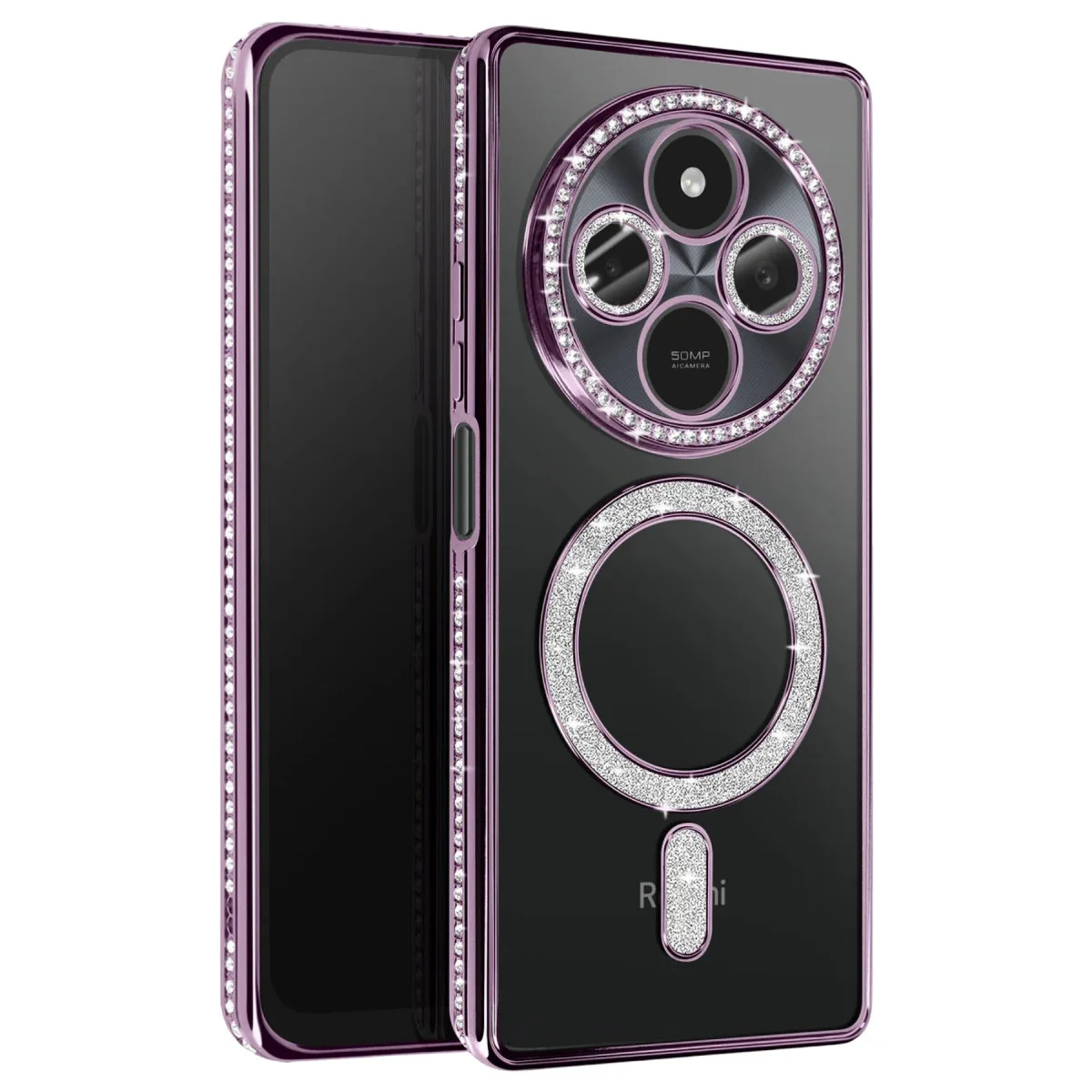 Redmi 14C Joke Simli Magneticsafe Kılıf - Derin Mor