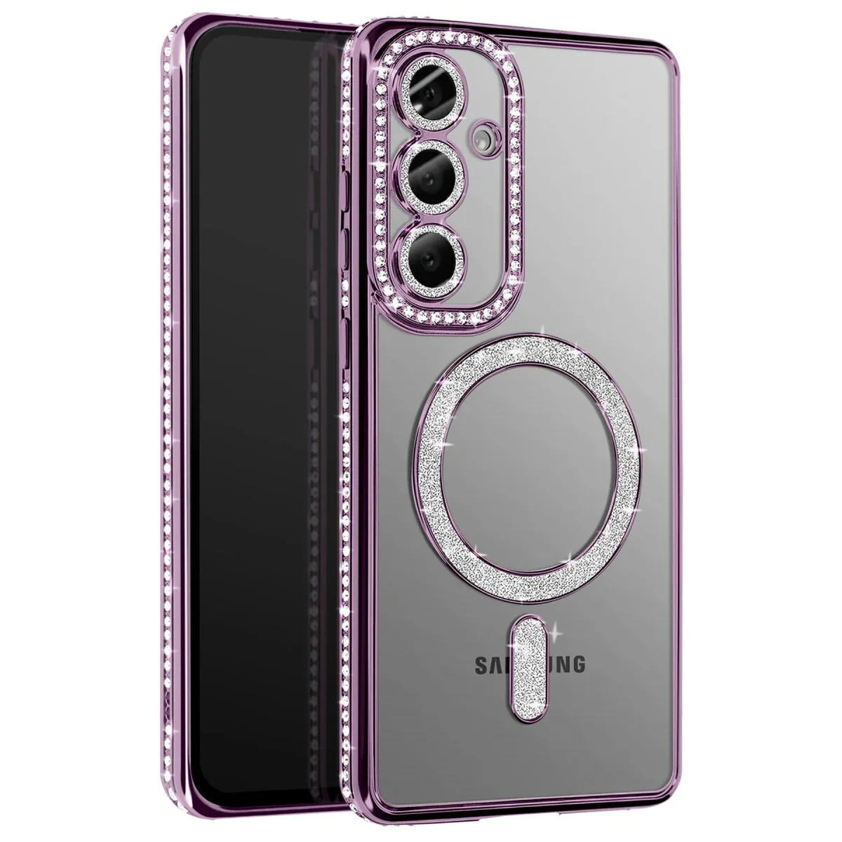 Galaxy S26 Joke Simli Magneticsafe Kılıf - Derin Mor