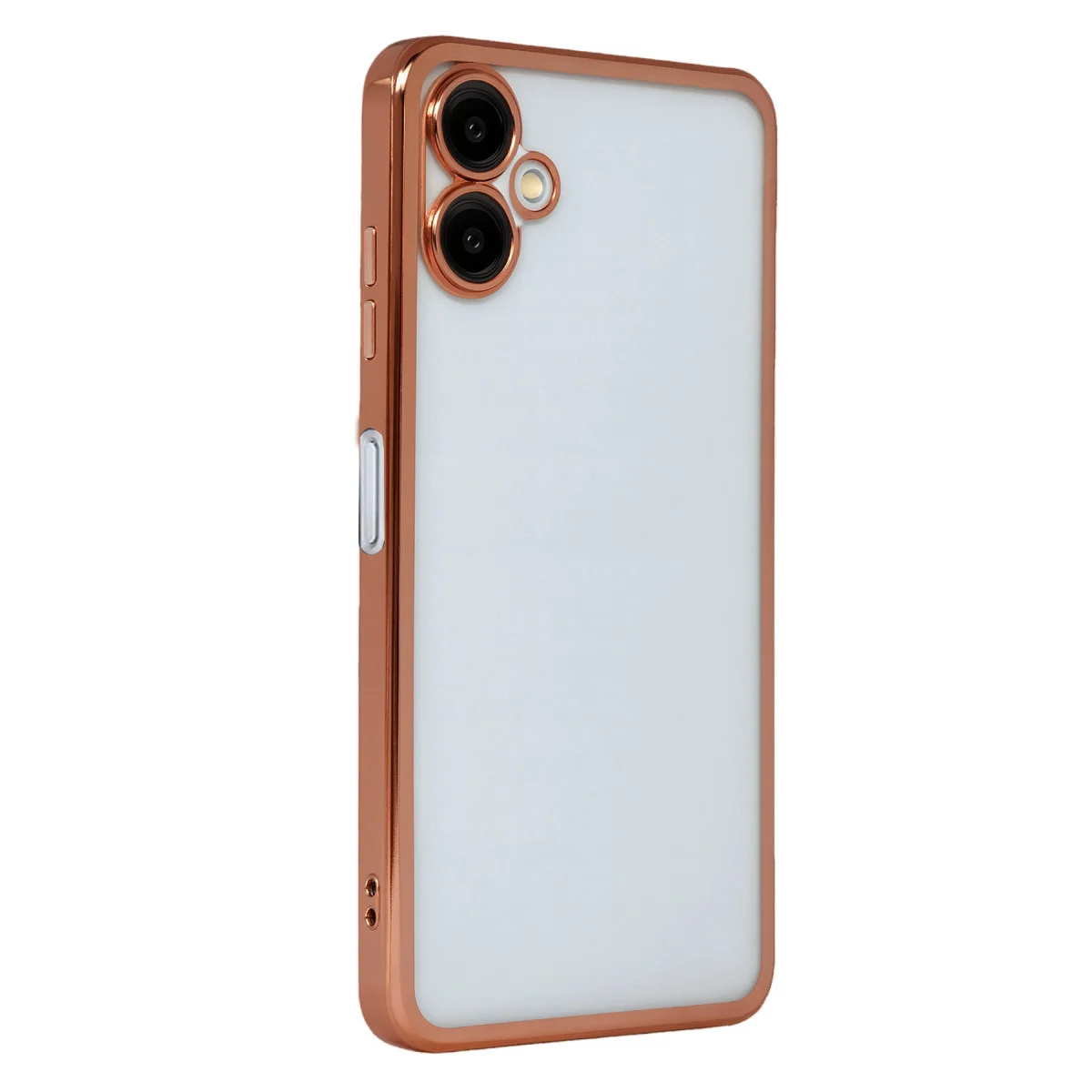 Galaxy A07 4G Razer Lensli Silikon - Çöl Titanyum