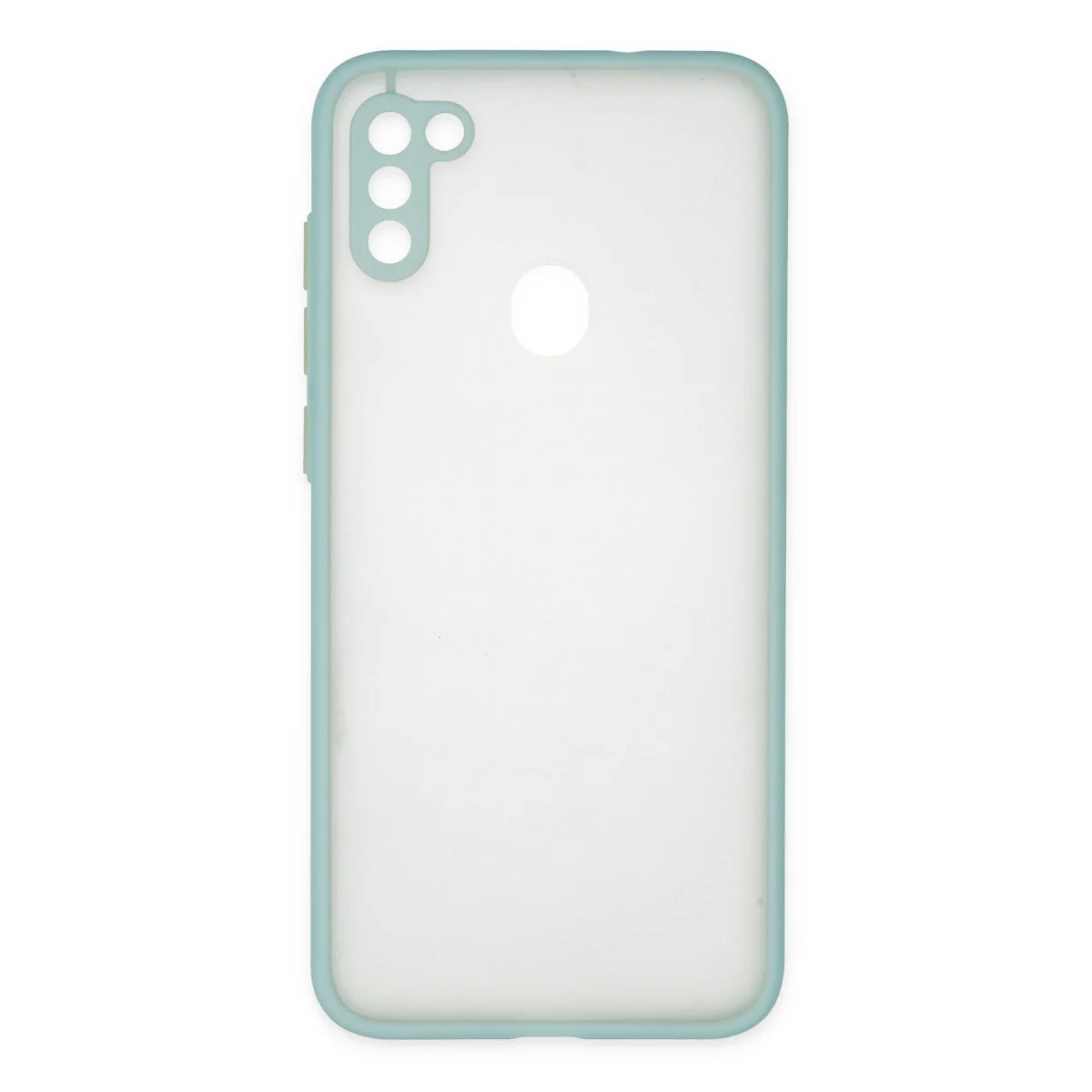 Galaxy A11 Kılıf Montreal Silikon Kapak - Turkuaz
