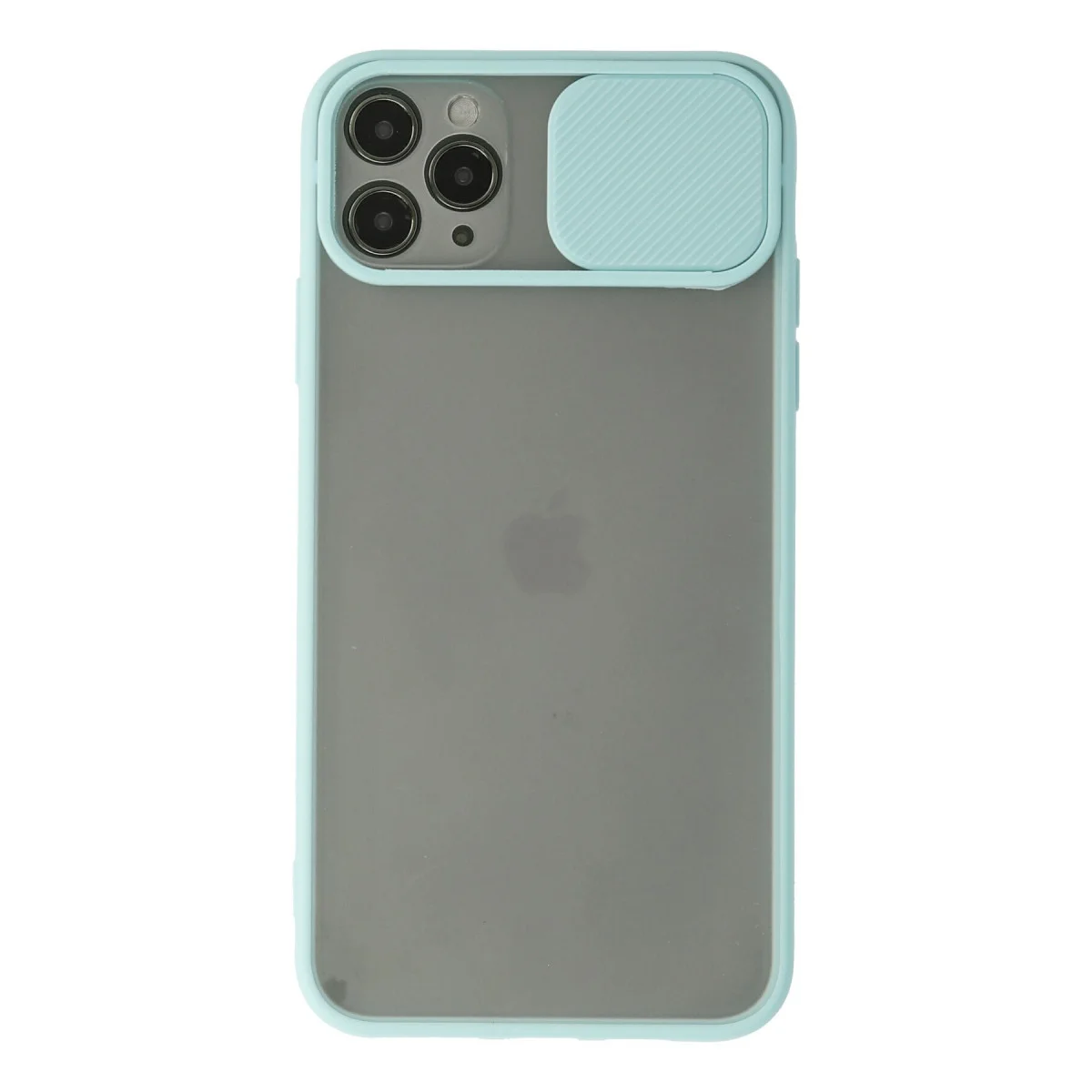 iPhone 11 Pro Max Kılıf Palm Buzlu Kamera Sürgülü Silikon - Turkuaz