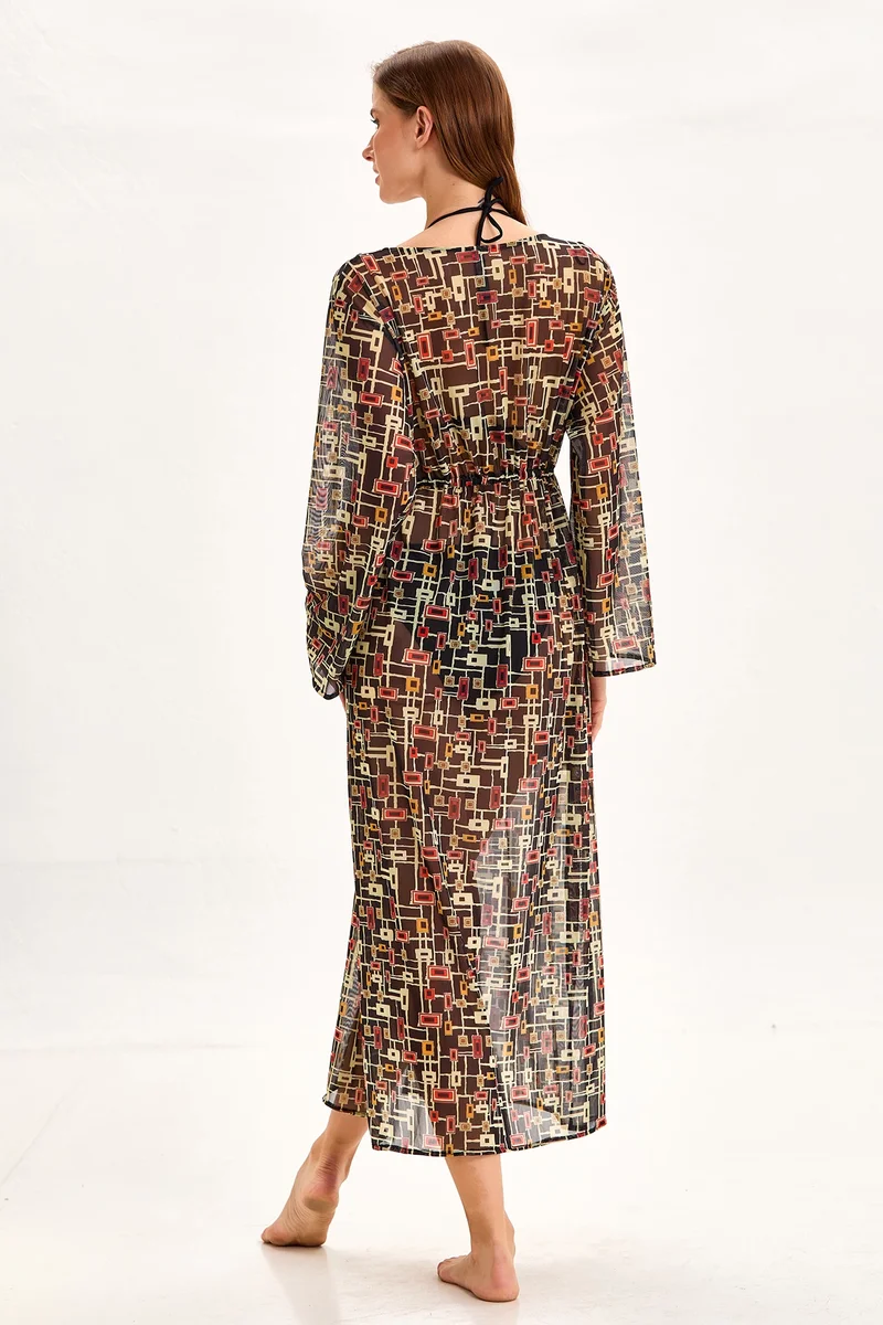 Argento 2106-2062 Önü Açık Uzun Kaftan