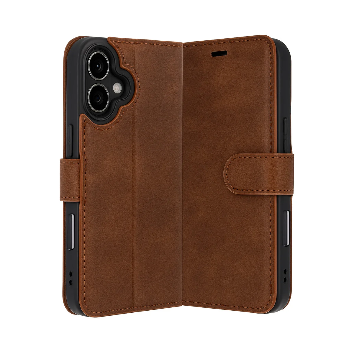 iPhone 17 Trend S Plus Kapaklı Kılıf - Taba