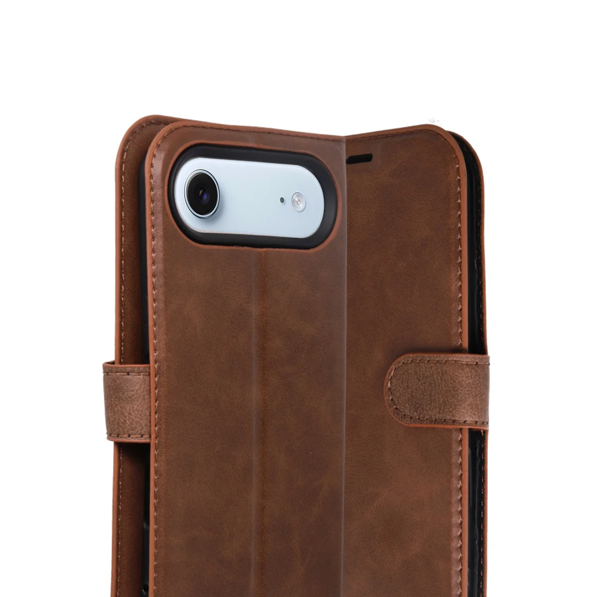 iPhone 17 Air Trend S Plus Kapaklı Kılıf - Taba