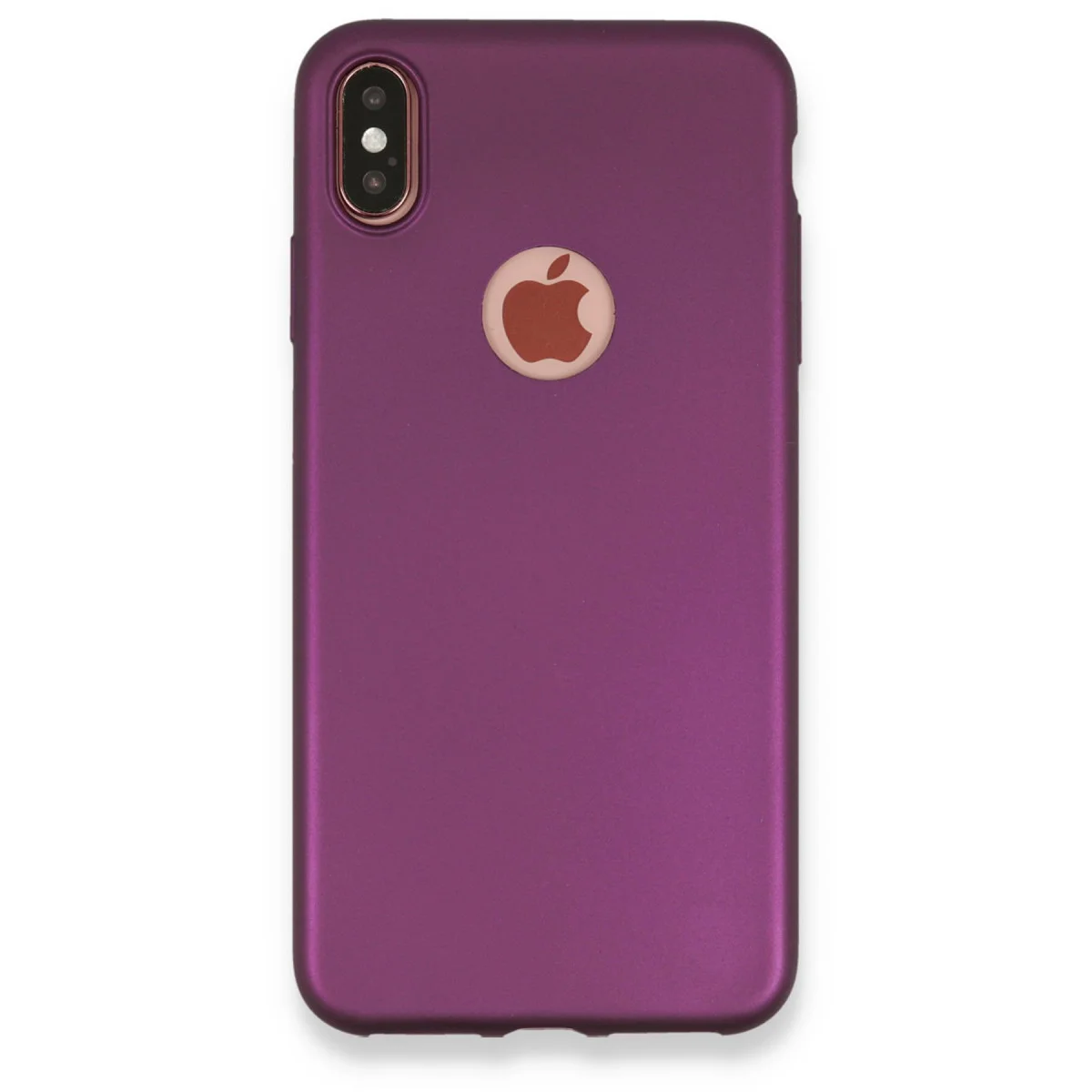 iPhone XS Max Kılıf First Silikon - Mürdüm