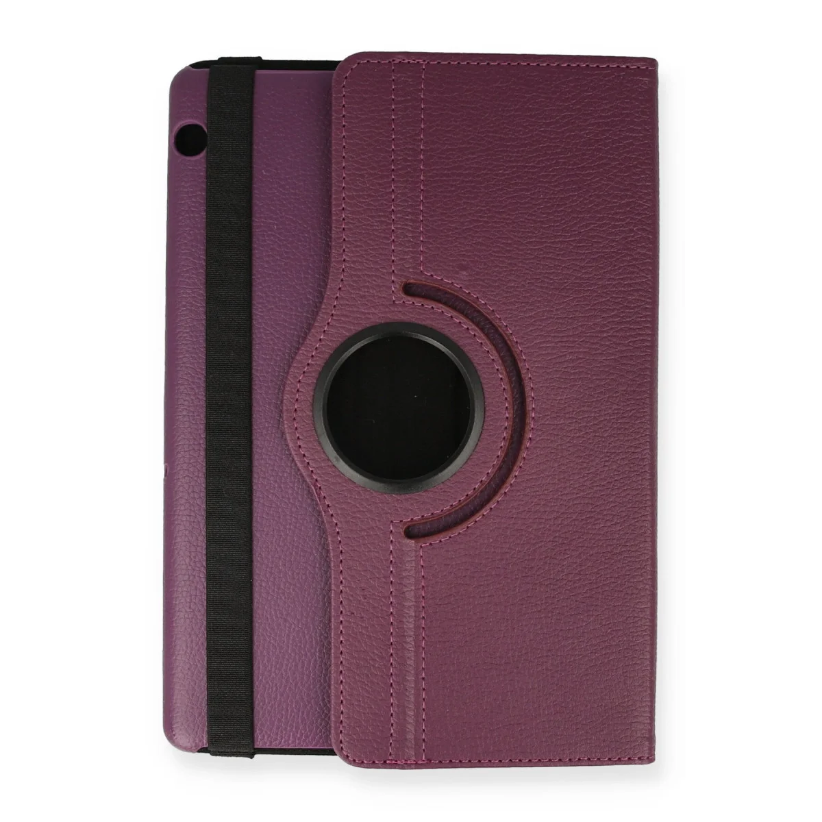 MediaPad T5 10 Kılıf 360 Tablet Deri Kılıf - Mürdüm