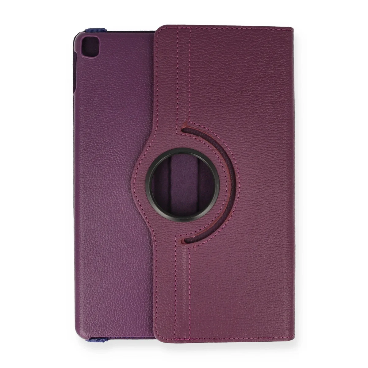 iPad 10.2 (7.nesil) Kılıf 360 Tablet Deri Kılıf - Mürdüm