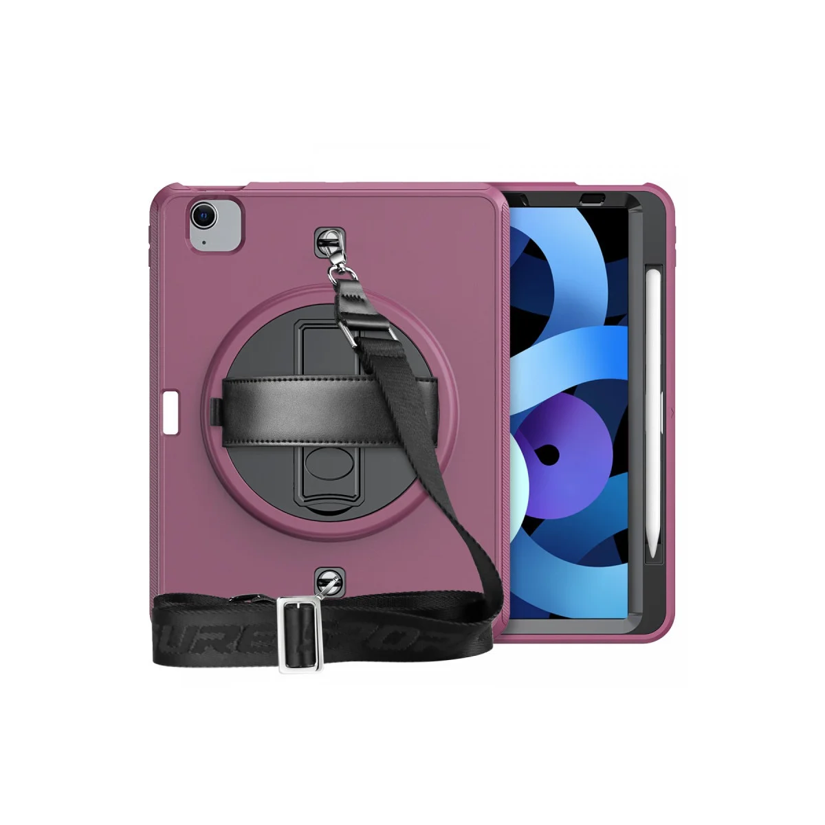 iPad Pro 11 (2020) Kılıf Strap-C Otterbox Tablet Kapak - Mürdüm