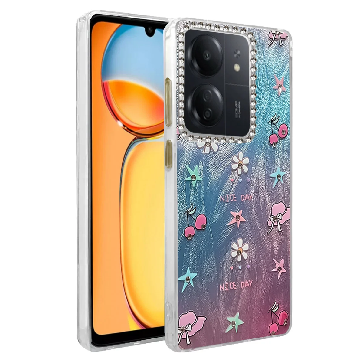 Redmi 13C Kılıf Blade Aynalı Desenli Kapak - Desen 4