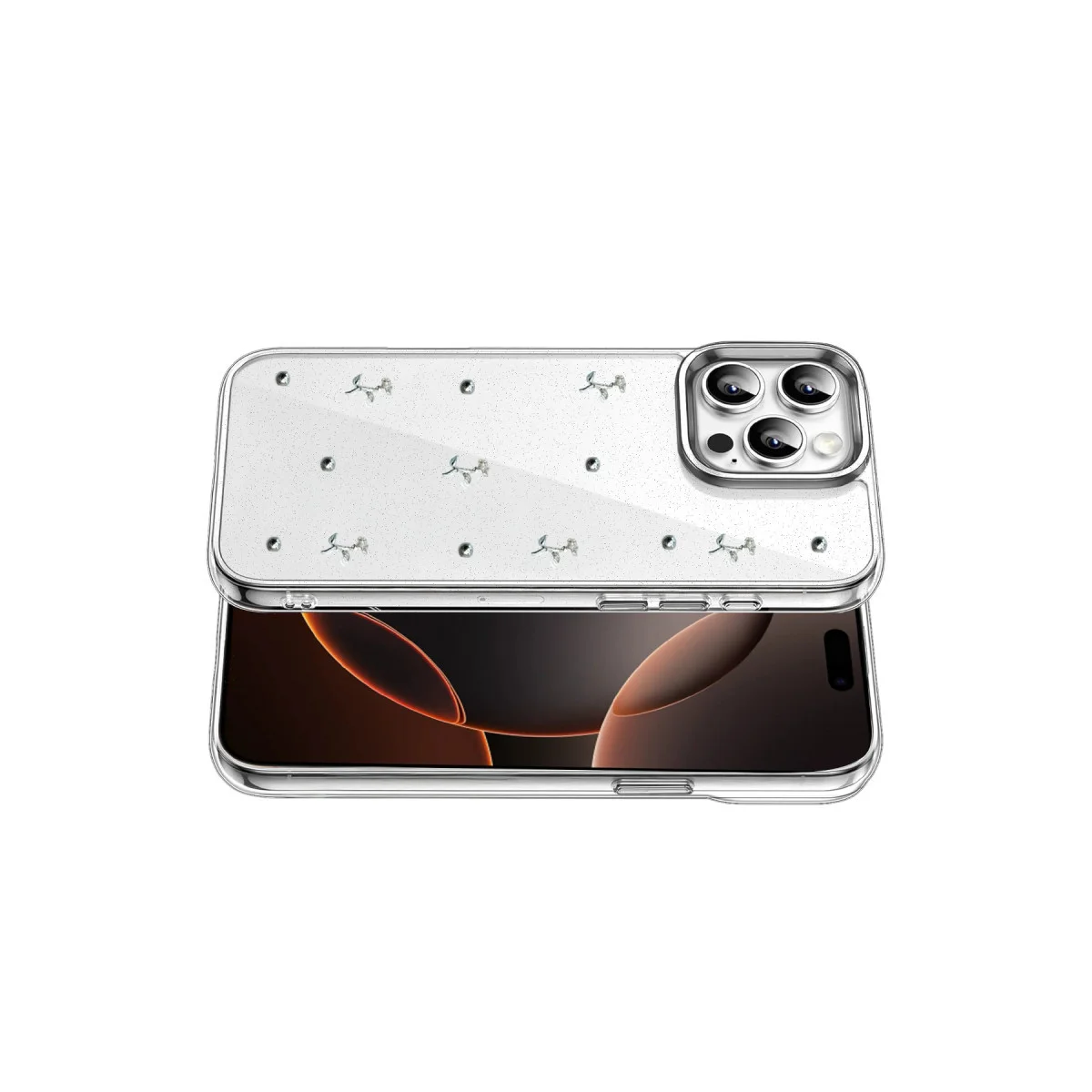 iPhone 16 Pro Fiyonk Desenli Kapak - Desen 4