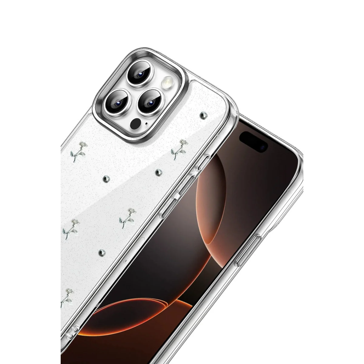 iPhone 16 Pro Max Fiyonk Desenli Kapak - Desen 4