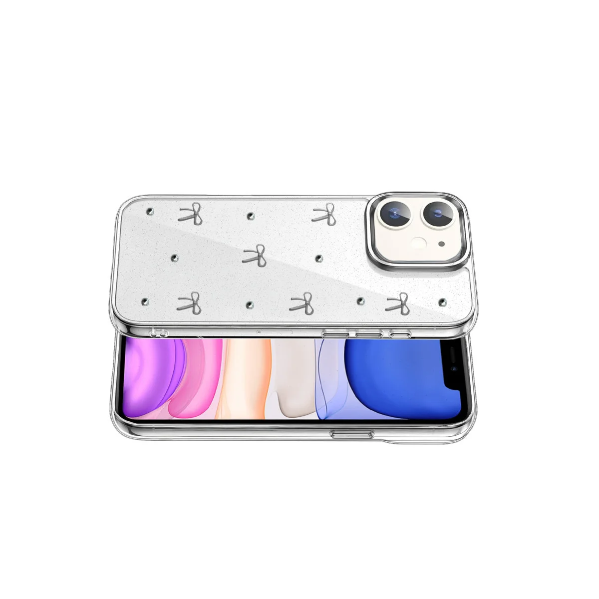 iPhone 12 Fiyonk Desenli Kapak - Desen 5
