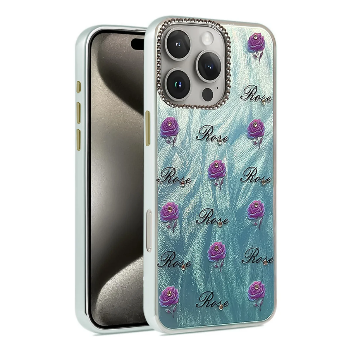 iPhone 16 Pro Kılıf Blade Aynalı Desenli Kapak - Desen 9