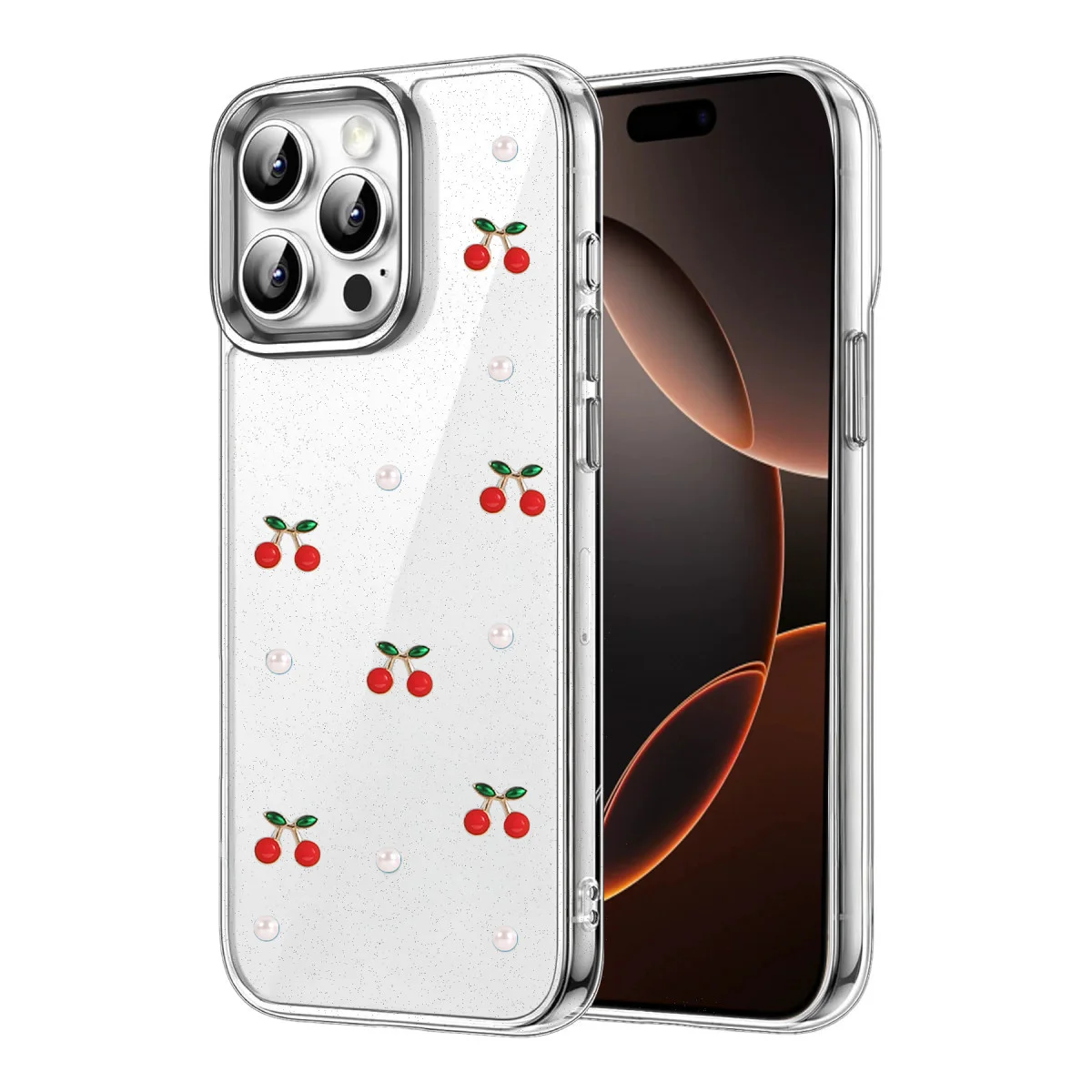 iPhone 14 Pro Max Fiyonk Desenli Kapak - Desen 9