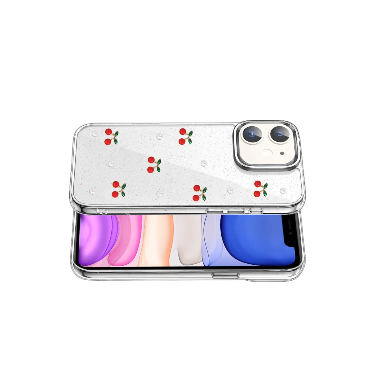 iPhone 11 Fiyonk Desenli Kapak - Desen 9