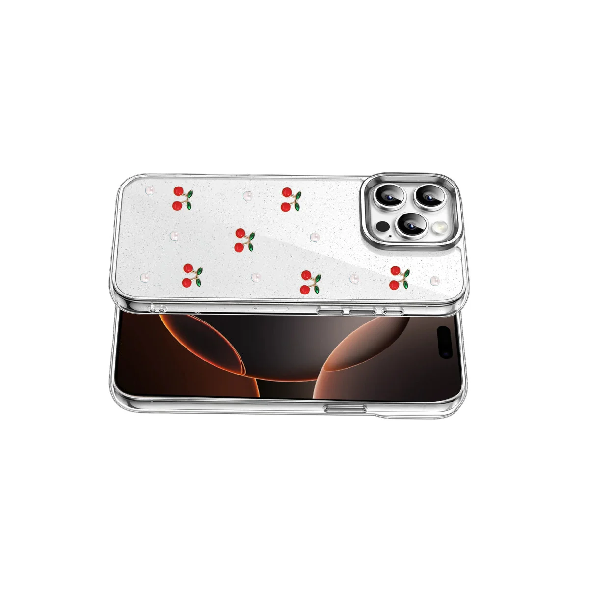 iPhone 16 Pro Max Fiyonk Desenli Kapak - Desen 9