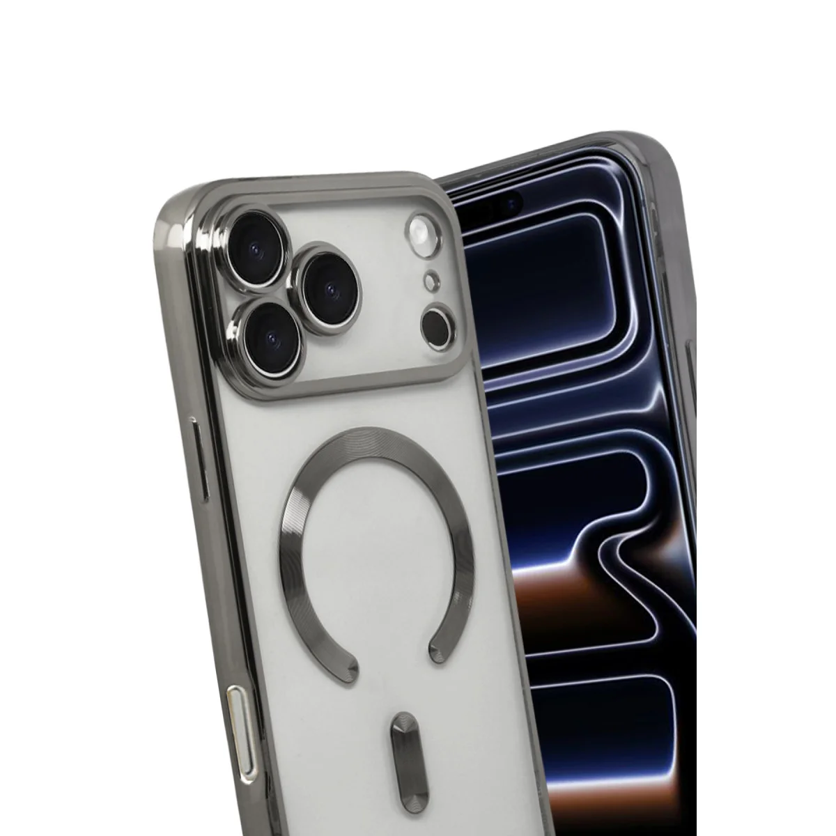 iPhone 17 Pro Kross Magneticsafe Kapak - Titan Gri