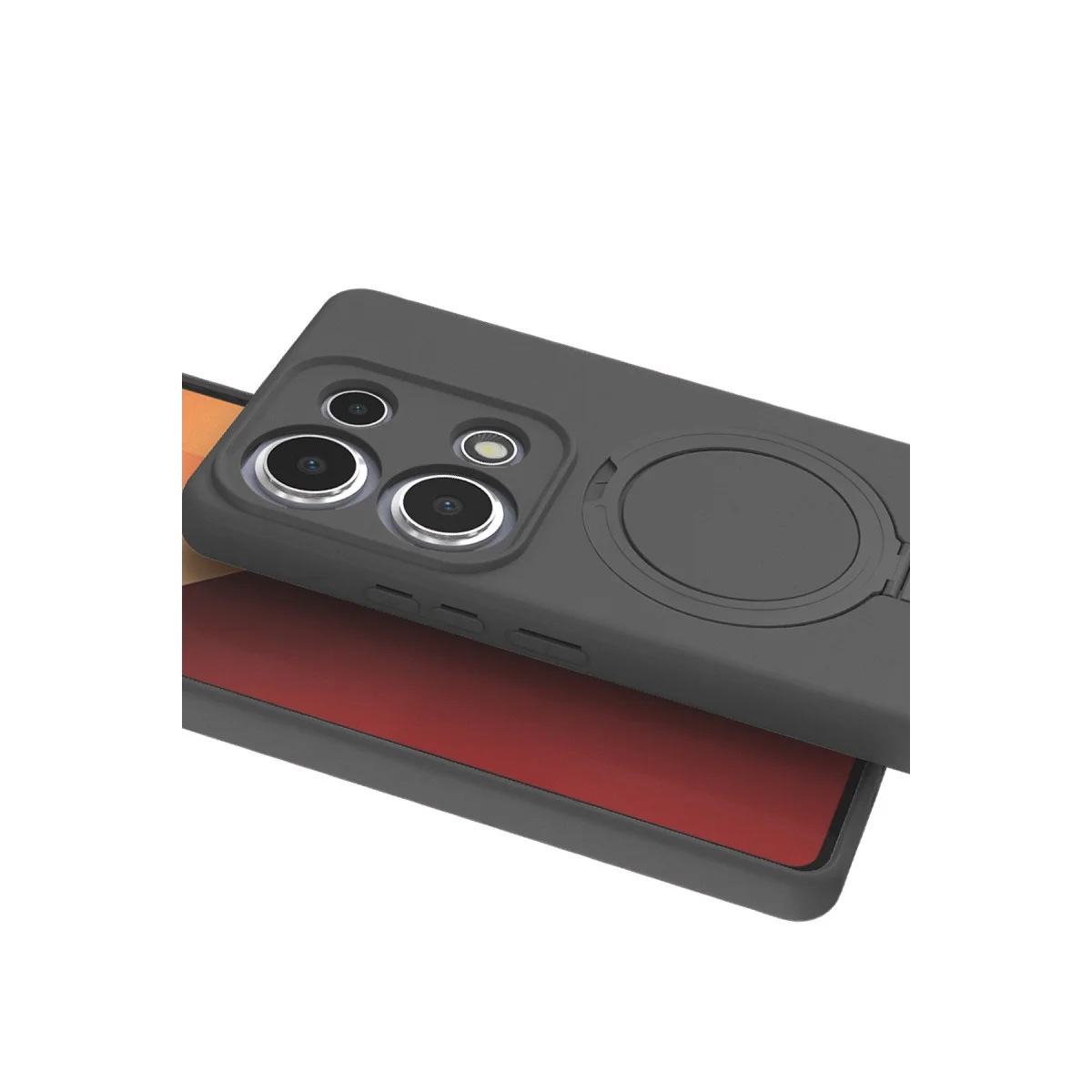 Redmi Note 13 Pro 4G Regal Magsafe Standlı Kapak - Titan Gri