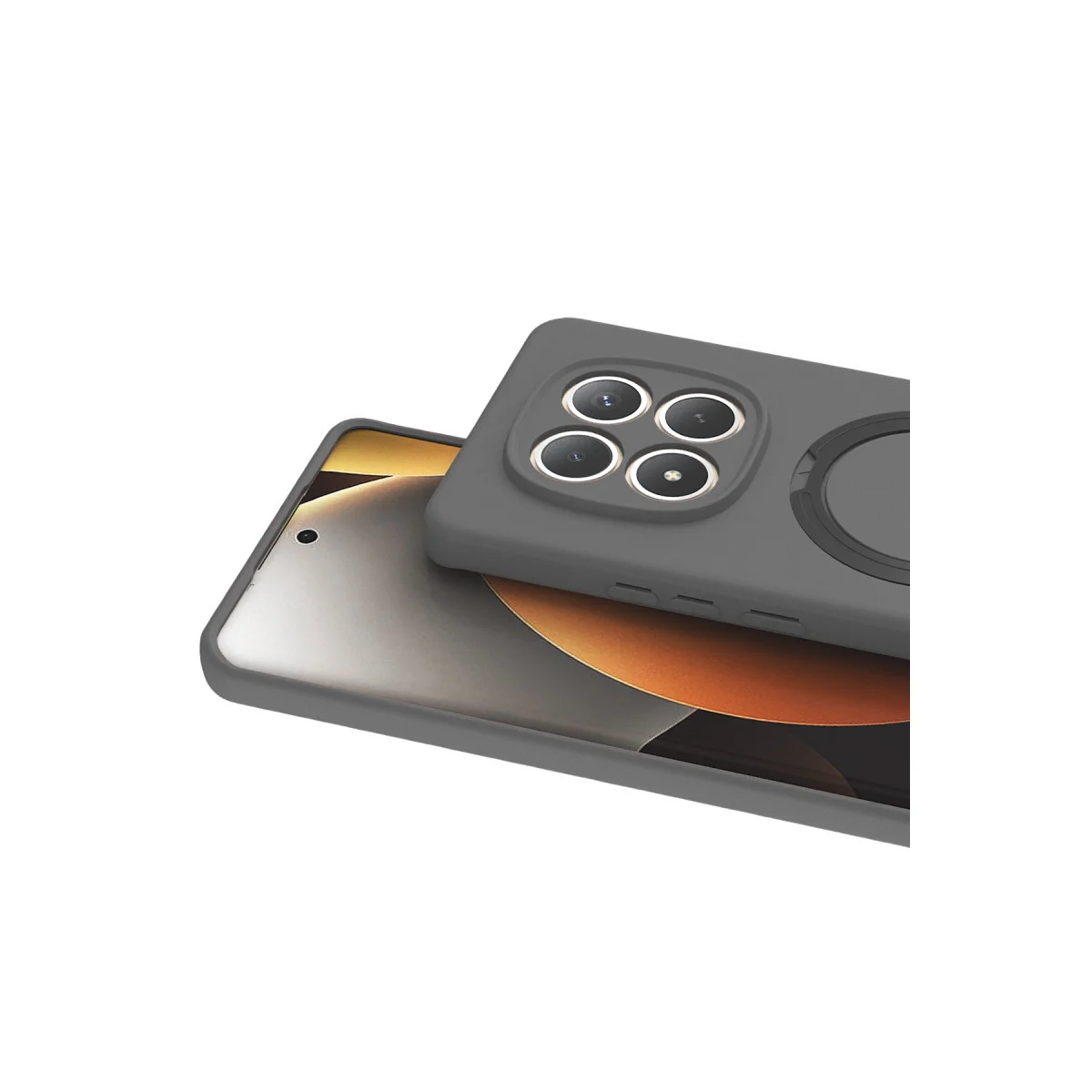 Redmi Note 15 4G Regal Magsafe Standlı Kapak - Titan Gri