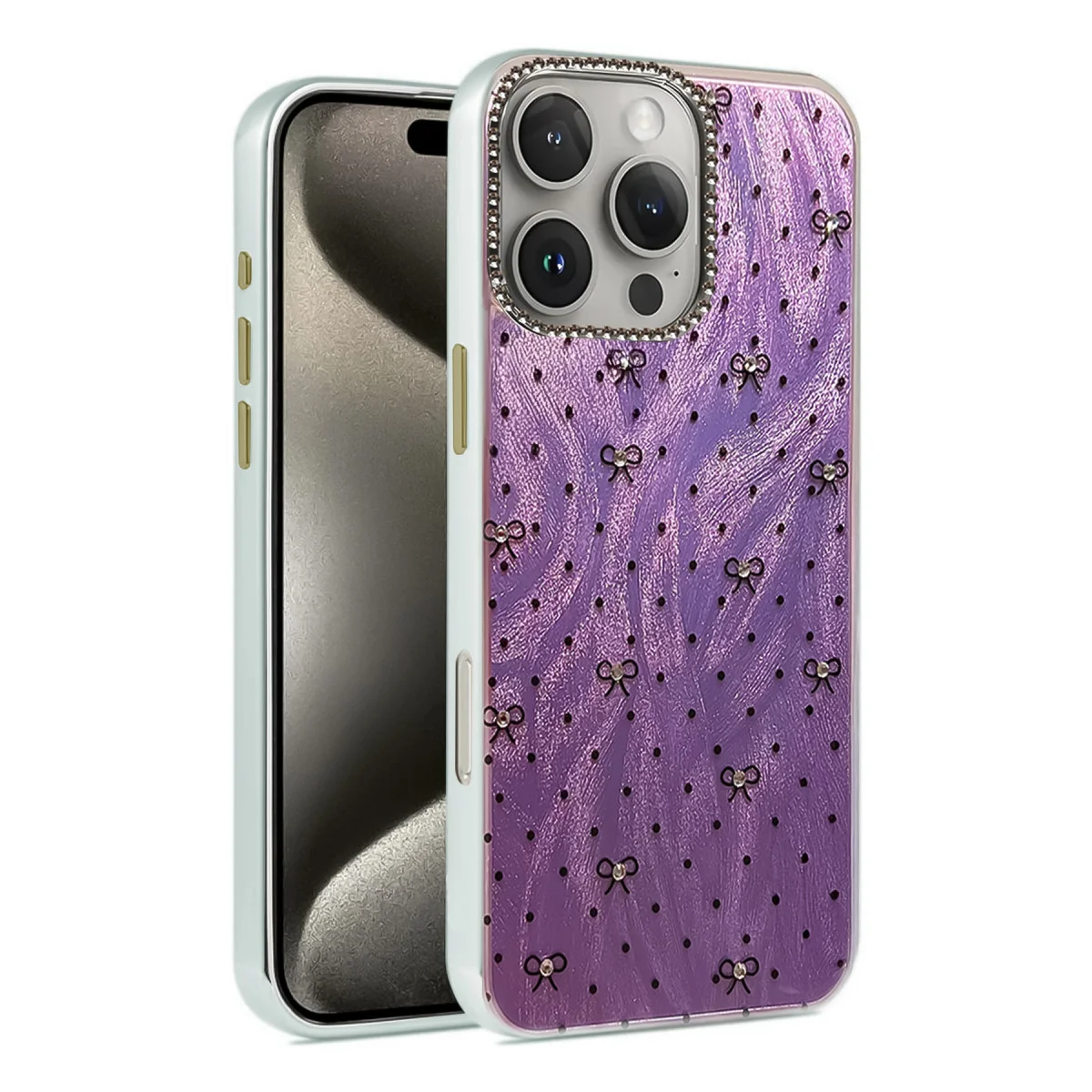 iPhone 16 Pro Kılıf Blade Aynalı Desenli Kapak - Desen 2