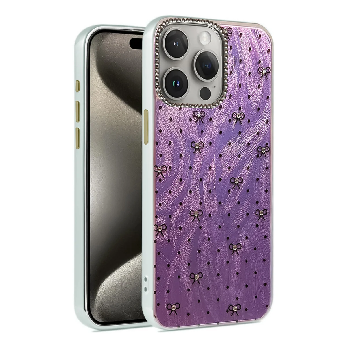 iPhone 14 Pro Kılıf Blade Aynalı Desenli Kapak - Desen 2
