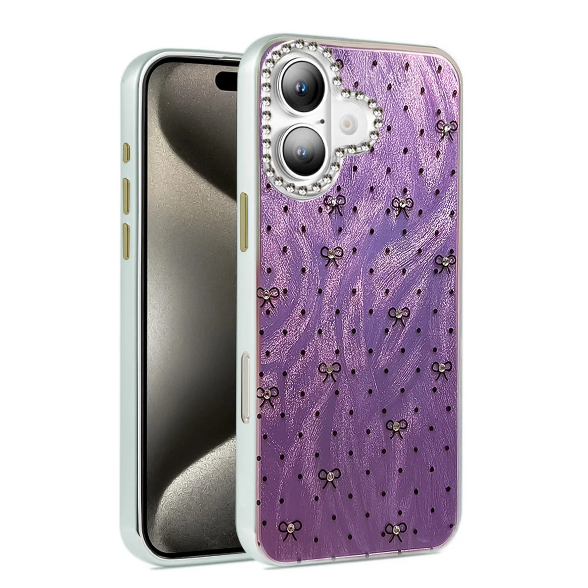 iPhone 16 Plus Kılıf Blade Aynalı Desenli Kapak - Desen 2